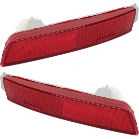 Stoßstangenreflektor-Set 265605C000 Hinten Links Rechts Glatte Oberfläche Ersatz für Infiniti QX70 Basis FX35 Basis (1/5)