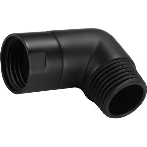 Pommeau De Douche De Salle De Bain Adaptateur De Pulvérisation Adaptateur De Pomme De Douche Angle Droit À 90 Degrés Pour Pomme De Douche, Noir G1 / 2 (1/5)