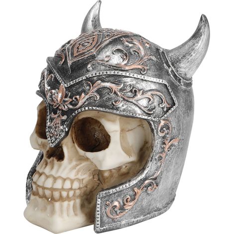 Totenkopf-Spardose aus Kunstharz – Tischdekoration, einzigartiges Kunsthandwerk (1/5)