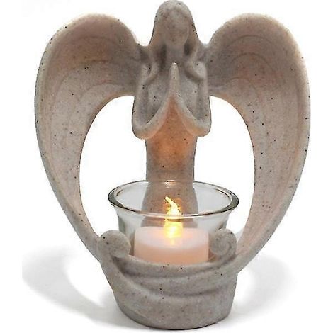 Statue d'ange chandelier, ornement en résine créative, décoration de table, cadeau, ornement de voiture (1/5)