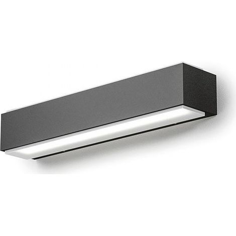 Applique esterno gea led nox led ip65 ges963 lampada parete biemissione moderna