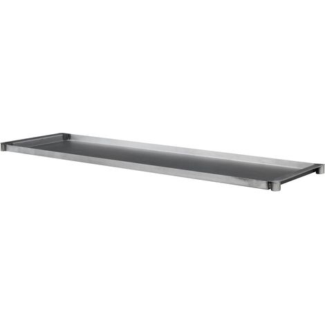 Bandeja de acero hueco con bordes para mueble estilo industrial 1,20 m