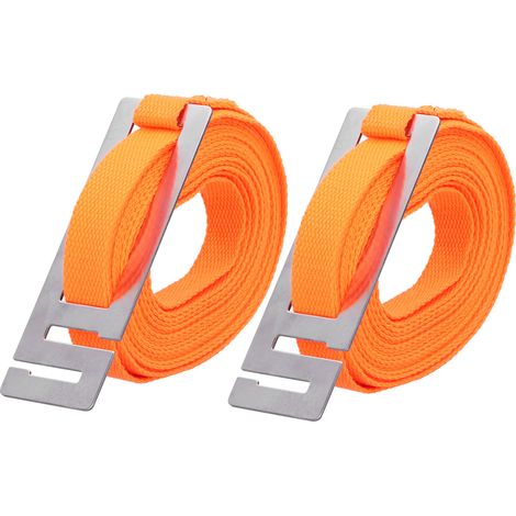 2 Pièces Sangle Ruche Transportable Serrage Fixe Attache Ruche Matériel Apiculture Polyester Acier Inoxydable Orange 5m x 2cm (1/5)