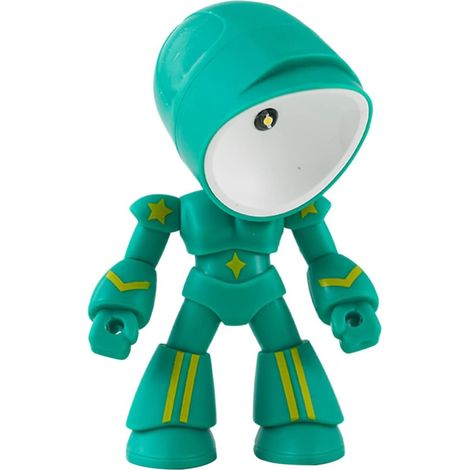 Lampe Robot Veilleuse LED de Chevet Lampe de Nuit Décorative pour Chambre avec Tête Rotative (1/5)