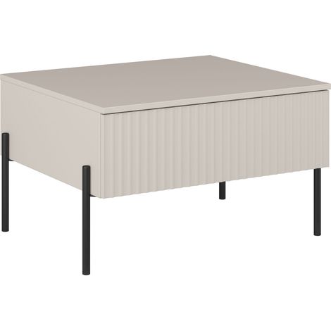 Mesa de centro Levtenu 117, Cachemira, 43x60x70cm, Diámetro: 0, Aglomerado laminado, Angular (1/5)
