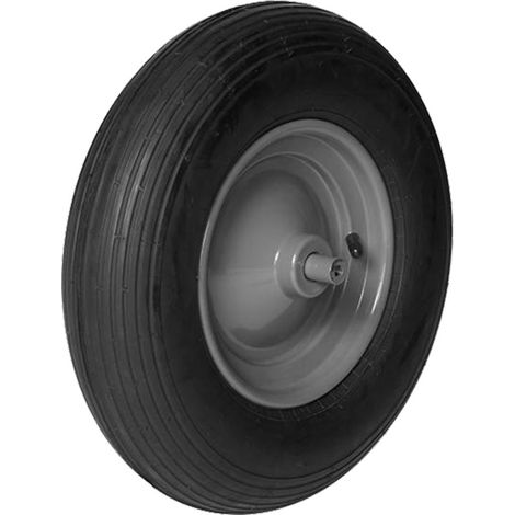 ROUE AXE PLEIN Ø20MM - AXE 150MM POUR BROUETTE MATADOR - 11170