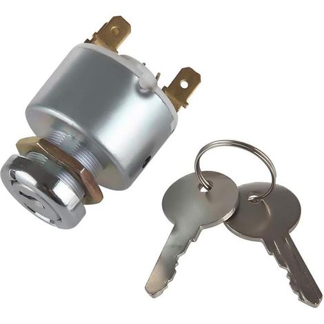 1 Pièce Serrure d'allumage de voiture,interrupteur d'allumage universel 12V,interrupteur marche/arrêt à 3 positions avec 2 clés (1/5)