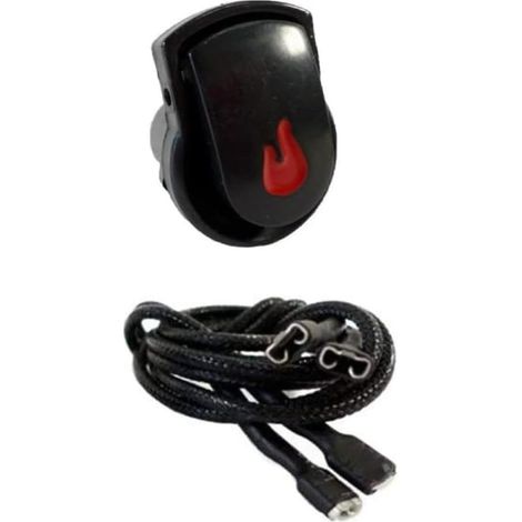 Grille électronique pour bouton d'allumage, pour kit d'interrupteur d'allumage pour grilles de barbecue Char Broil, pièces de rechange accessoires de barbecue d'intérieur, bouton poussoir et fils de
