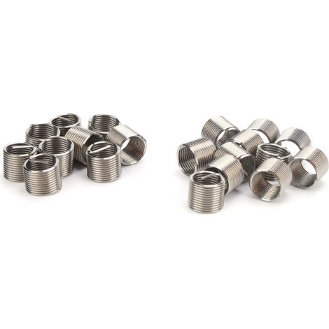 20-teiliges Set M14x1,5x1,5D Edelstahl-Gewindeeinsatz, Reparaturhülse für Schraube, Gewindemutter, Befestigungswerkzeug. (1/5)