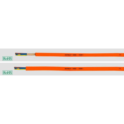 HELU H07BQ-F Steuerleitung 5 G 1.5 mm² Orange 22061 50 m