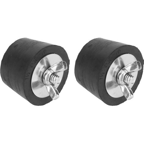 Irovami Lot de 2 bouchons d'hivernage en caoutchouc de 1,5 pouce pour tuyauterie de piscine et spa (1/5)