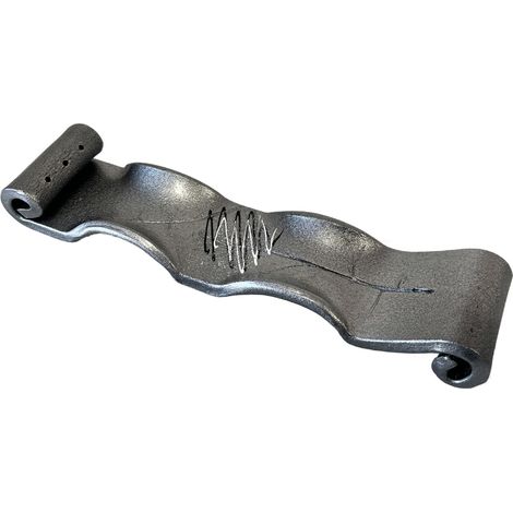 Porte encens artisanal gris métallisé (1/3)