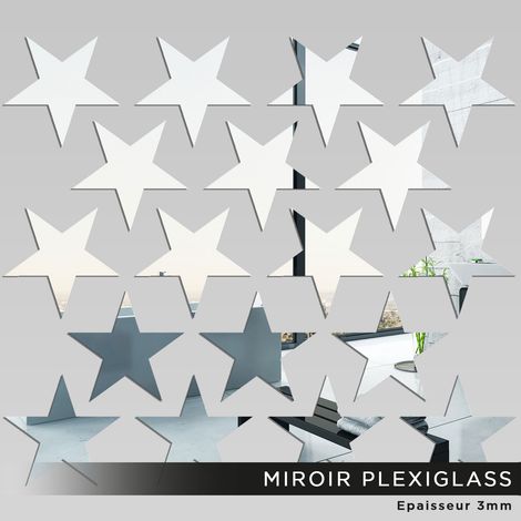 Kit Miroir Plexiglass - Étoiles - KIT 140x160 cm