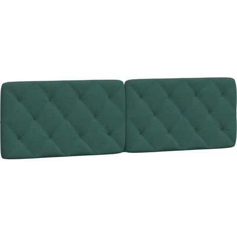 Coussin de tête de lit vert foncé 180 cm velours CFW25542 (1/5)