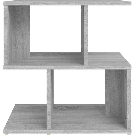 Comodino con ripiano 50 x 30 x 51,5 cm MDF grigio DEC034676