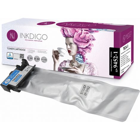 Tinta Inkdigo T9452 compatible con Epson WorkForce Pro WF-C5210DW WF-C5290DW con certificación TÜV. (1/5)