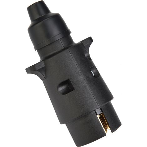 Connecteur d'attelage de remorque à 7 broches pour voiture, compatible avec les attelages de remorques de camping-cars, conforme à la norme européenne 12 V. (1/5)