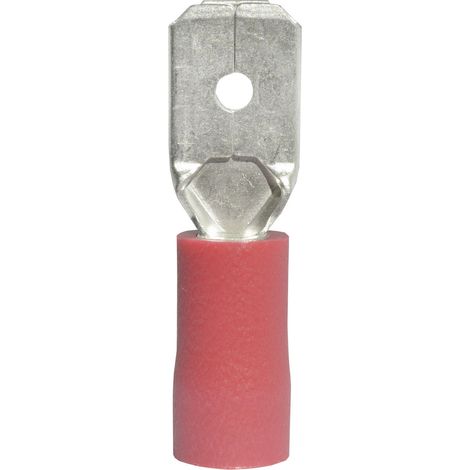 Cosse à languette mâle 6.3 x 0.8 mm Vogt Verbindungstechnik 3910S-1 180 ° partiellement isolé rouge 1 pc(s) D25475