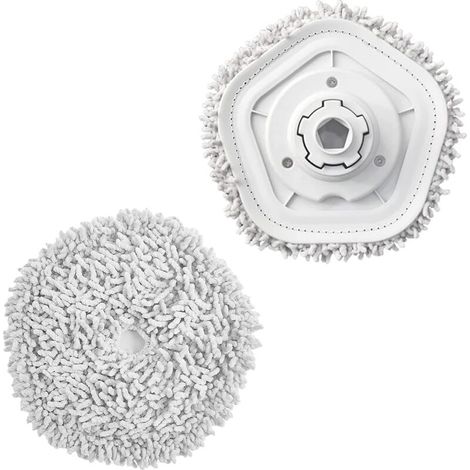 Paquete de 2 paños de repuesto para aspiradora robot Dreame W10/W10 Pro, almohadilla lavable para fregar, para todo tipo de suelos. (1/4)