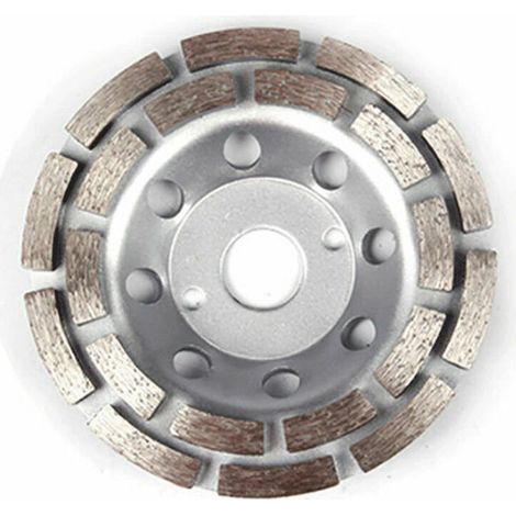Disque diamant 125mm pour meuleuse – Double rangée – Pour béton, chape et pierre naturelle – Alésage 22,23mm – Enlèvement rapide des matériaux - PDX829