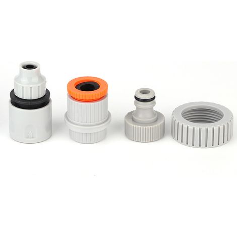 Programador de riego inteligente DN32 G1-1/4 con batería, temporizador automático para jardín con conexiones, poliformaldehído gris para riego de balcón/jardín. (1/5)