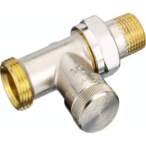 Raccord de retour Danfoss RLV15, passage DN15 (1/2") x DN20 (3/4") Eurokonus (1/2)