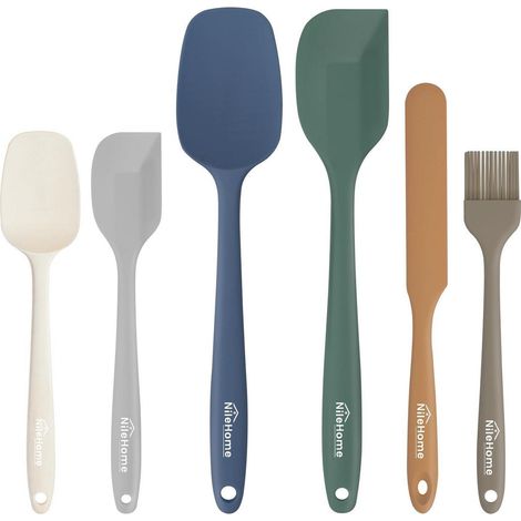 Silikon-Spatel-Set für die Küche, Wald-Stil, 6-teilig