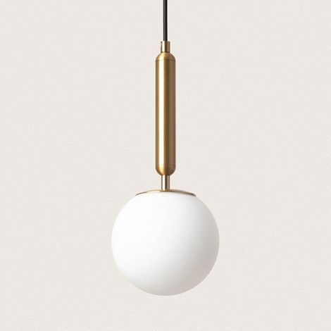 Pendelleuchte Metall und Glas Oto Gold (1/5)