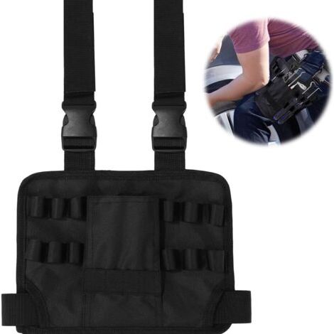 Sollbry Pochette à Outils avec Clip De Ceinture,Sac à Outils pour Jambe,Sac de Ceinture à Outils,Pochette à Outils avec Clip de Ceinture,Pochette à Outils D'électricien,pour Charpentier,Construction