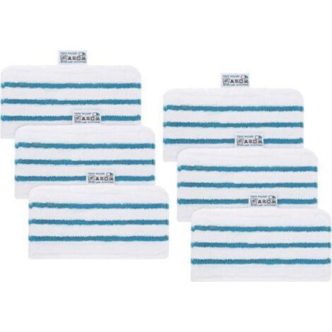 6Pack Microfibres lavables pour vadrouille à vapeur Black & Decker FSMP20, FSMH1321JMD, FSM1500, FSM1600, FSM1610, FSM1620, FSM1621, FSM1630, FSMH162 (1/5)
