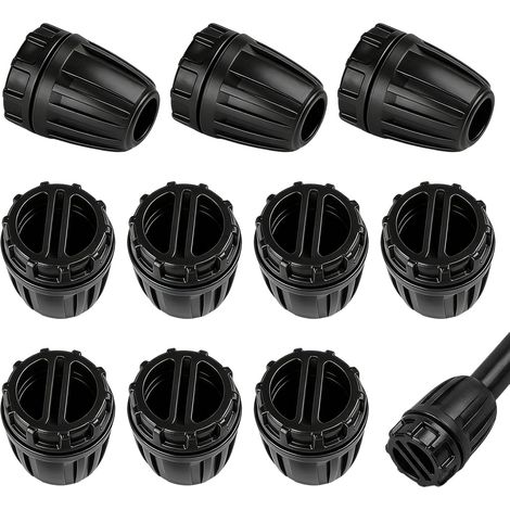 Irrigation Plug Adapter - Pack of 10 Irrigation Hose Connector for 1/2" (13/16mm) Hoses - End Plugs for Micro or Drip Irrigation System (1/5)
