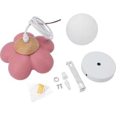 Ortviai Suspension Fleurie Crème en Résine et Verre – Applique Plafond G9 pour Cuisine, Îlot, Salle à Manger, Chambre, Salon