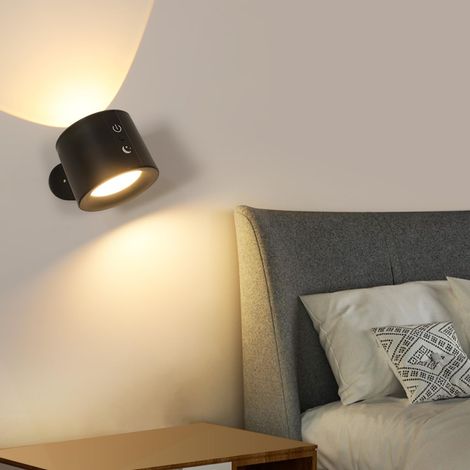 GOECO Luce notturna a LED ricaricabile tramite USB-C con telecomando a infrarossi, nera, luce ambientale regolabile, per camera da letto per adulti, cameretta per bambini, viaggi e spostamenti (1/5)