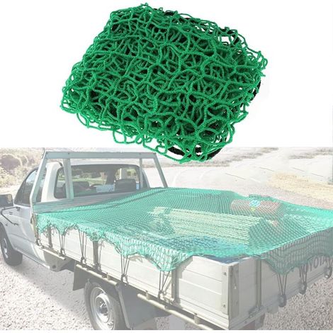 Filet de remorque 1,5 x 2,2 m – 15 crochets de fixation – Polyéthylène résistant à l'usure – Capacité de charge 100 kg (1/5)