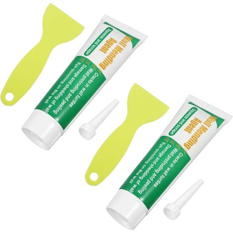 Kit de réparation murale avec pâte de réparation et grattoir (1/5)