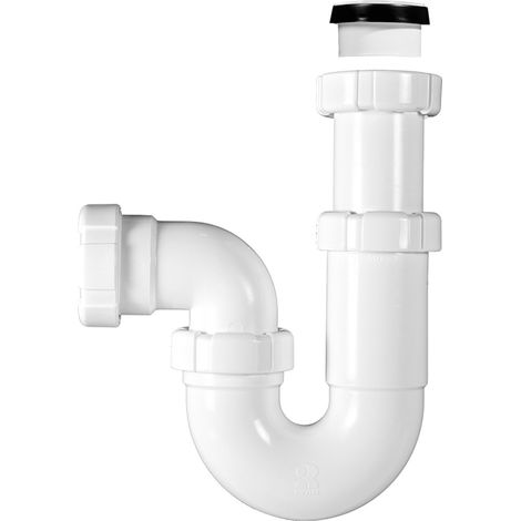 Sifón curvo con racor extensible R-18 - RIUVERT Medidas: 1.1/2"