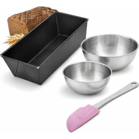 Set de 4 ustensiles de pâtisserie moule à gâteaux 2 bols et spatule pâtisserie Collection Zenker pure (1/5)