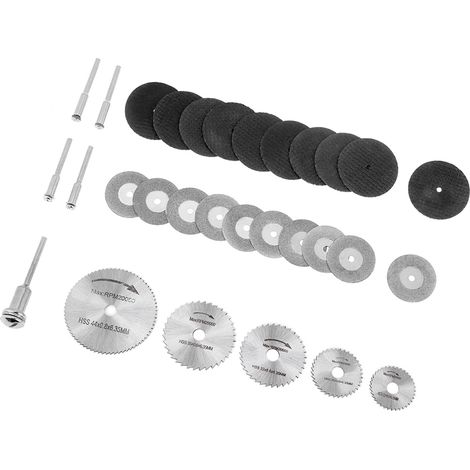 30 disques de coupe diamantés HSS pour scies circulaires et mandrins pour outils rotatifs (1/5)