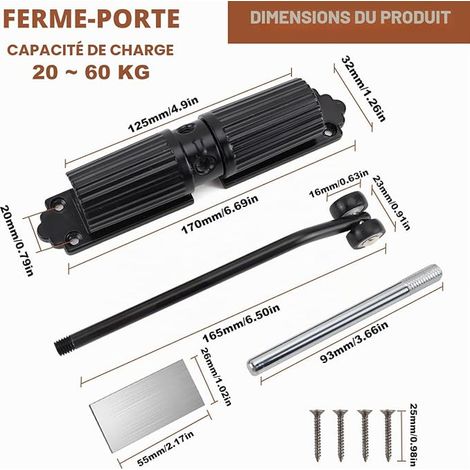 Steel Hydraulic Adjustable Spring Door Traction Spring Automatic Close (1/4)