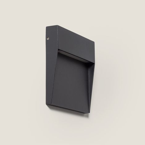 LED-Wandleuchte Außen 6,5W CCT Wählbar Oberfläche Quadratisch Jade Schwarz (1/5)