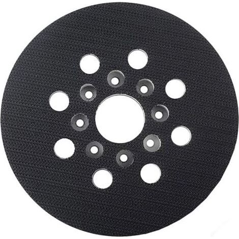 Plato de lijado y plato de soporte ZVD de 125 mm Plato de lijado Compatible con Bosch GEX 1251 AE, PEX 220 A, PEX 220 AE, Skil 7402/7490 (1/4)