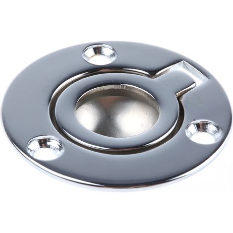Rs Pro – Poignée de meuble en laiton chromé Ø 38mm – Lot de 2 – Pour portes et tiroirs – Résistante à l'usure