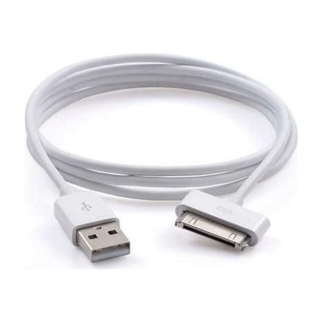 Câble Chargeur USB pour iPhone 4/4S/3G/3GS, 1m Blanc - Charge Rapide et Durable