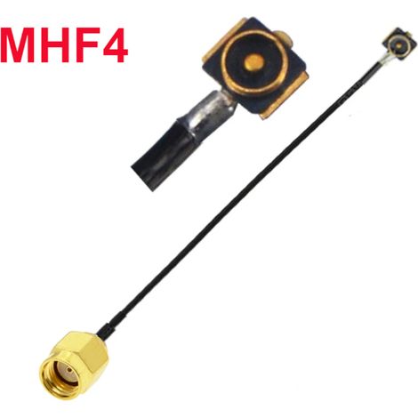 Cable pigtail MHF4 macho para PCB / conector SMA-RP de 30 cm