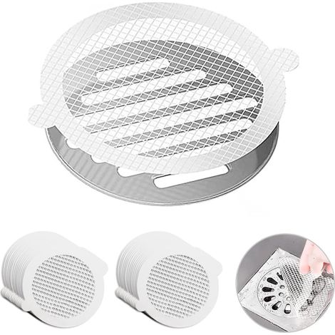 Crépine de douche - Lot de 30 pièces - Crépine d'évier - Filtre à cheveux universel - Filtre anti-cheveux pour douche et salle de bain - Anti-obstruction - Anti-cheveux - Pour bonde de salle de bain e (1/5)