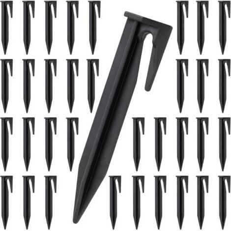 Kaelt - Lot de 150 piquets pour tondeuse robot - Câble délimitation Piquets d'ancrage au sol Accessoires à gazon Crochets compatibles avec Gardena, Husqvarna, Bosch (1/5)