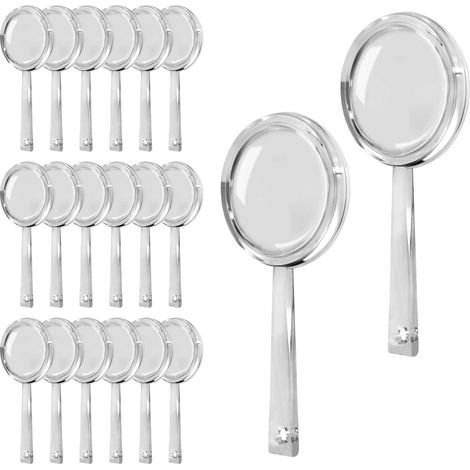 Set di 20 mini lenti d'ingrandimento portatili, ideali per la lettura, adatte ad anziani e bambini. (1/3)