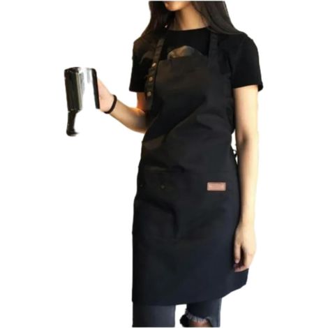 Grembiule da cucina alla moda, monopezzo, per uomo e donna, grembiule da chef per grigliate, ristoranti, bar, saloni di bellezza, manicure.
