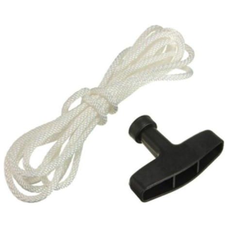 FUNE ELICOIDALE AVVIAMENTO MOTORE Ø4MM 1,5MT + 2 MANIGLIE