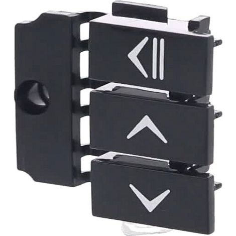 VALBERG, BOUTON Lave-Vaisselle POUSSOIR DROIT NOIR LITA (1/2)